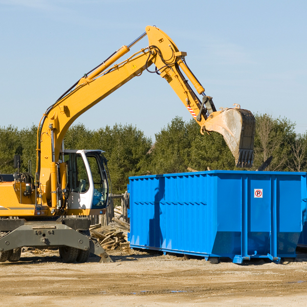 what happens if the residential dumpster is damaged or stolen during rental in Peach Springs AZ